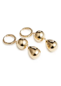The Catherine 18kt gold-plated hoop earrings