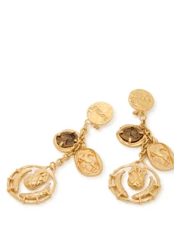 The Chloé Medals drop earrings