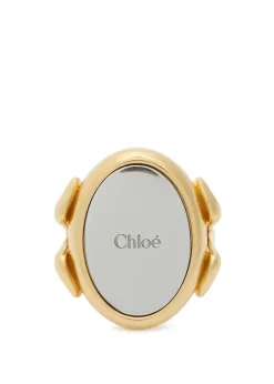 The Chloé Mirror two-toned ring