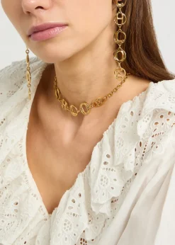 The Chloé Script drop earrings