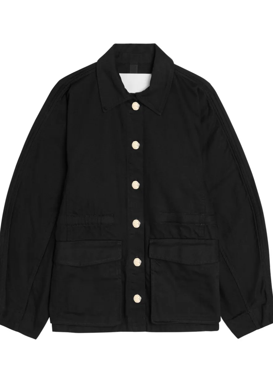 The Constance drawstring denim jacket