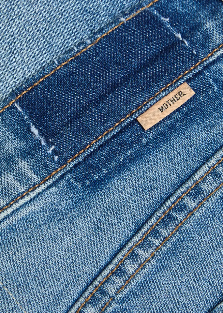 The Doozy Fray flared-leg stretch-denim jeans