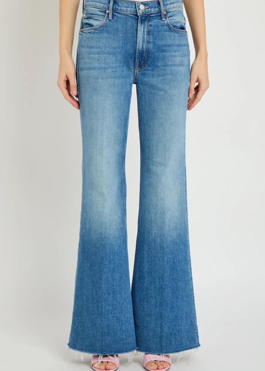 The Doozy Fray flared-leg stretch-denim jeans