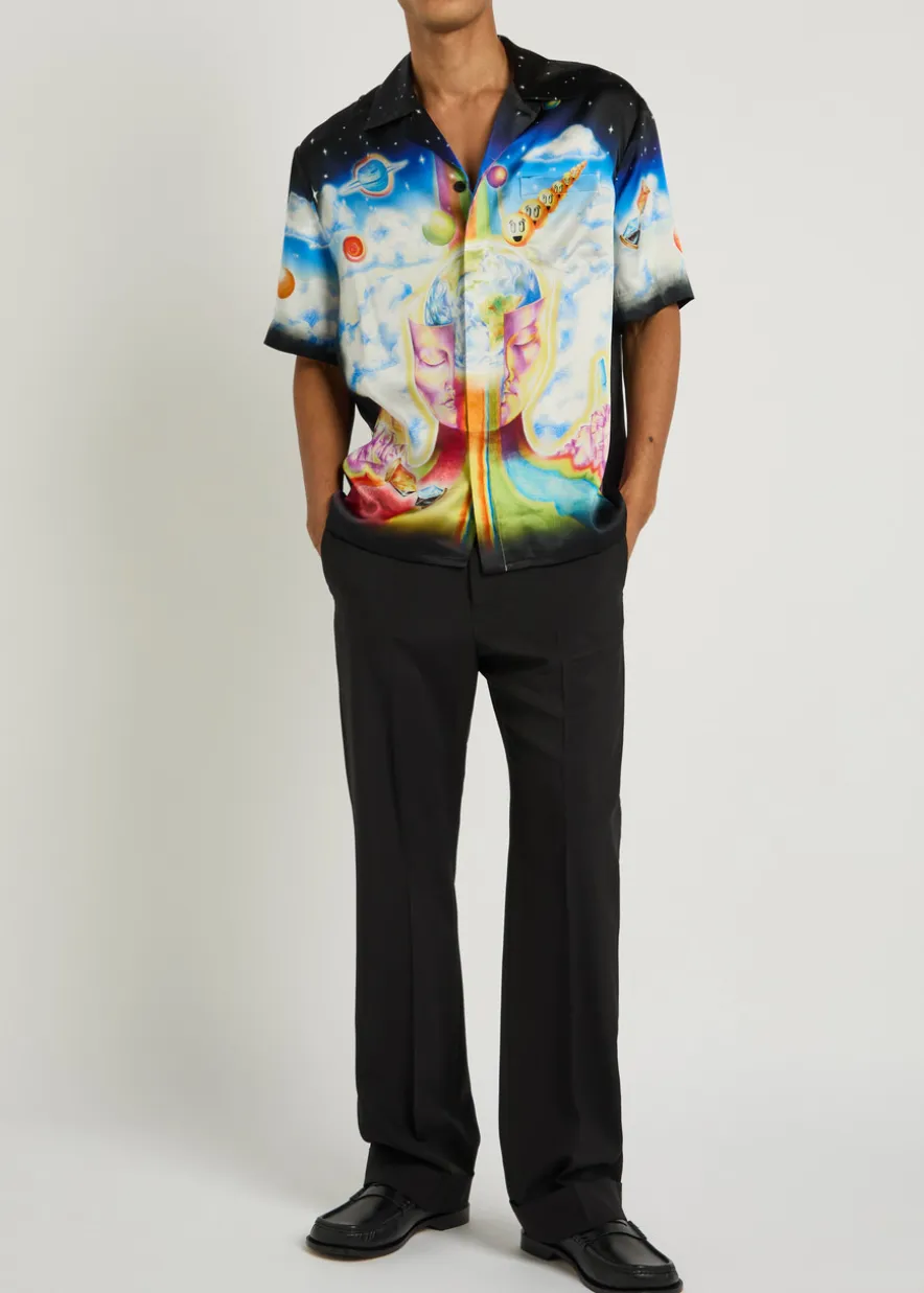 The Essential Experience printed silk shirt