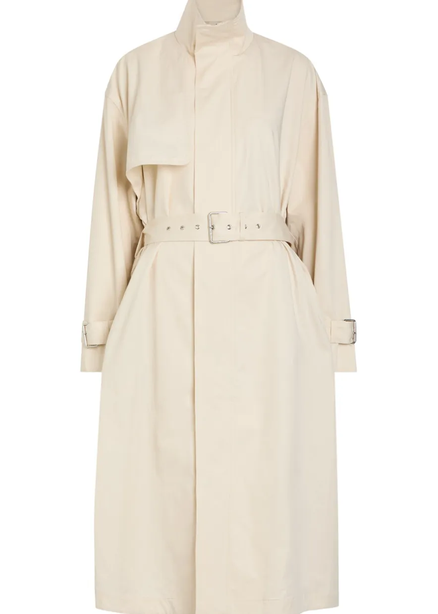 The Field belted cotton trench coat