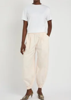 The Forbes balloon-leg cotton trousers