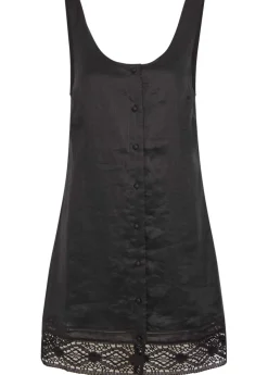 The Heirloom embroidered ramie mini dress