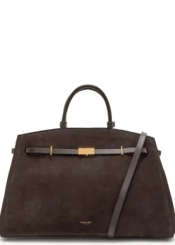 The Hudson grained leather top handle bag