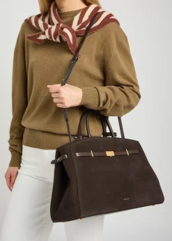 The Hudson grained leather top handle bag