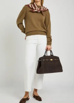 The Hudson grained leather top handle bag