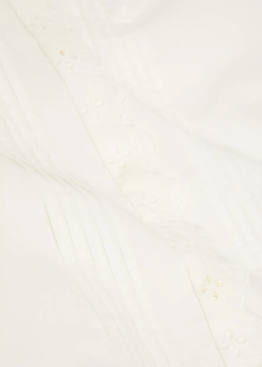 The Keepsake broderie anglaise cotton-poplin blouse