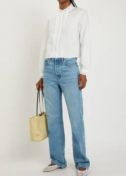 The Keepsake broderie anglaise cotton-poplin blouse