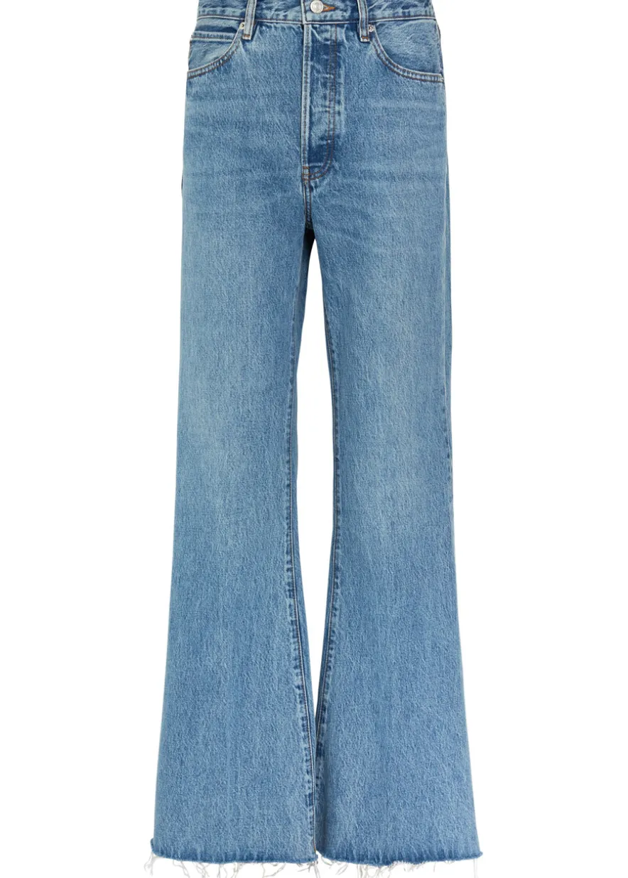 The Lax distressed flared-leg jeans