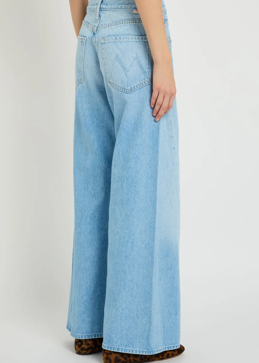 The Lemon Twist wide-leg denim jeans