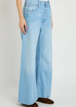 The Lemon Twist wide-leg denim jeans