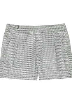 The London printed shell swim shorts