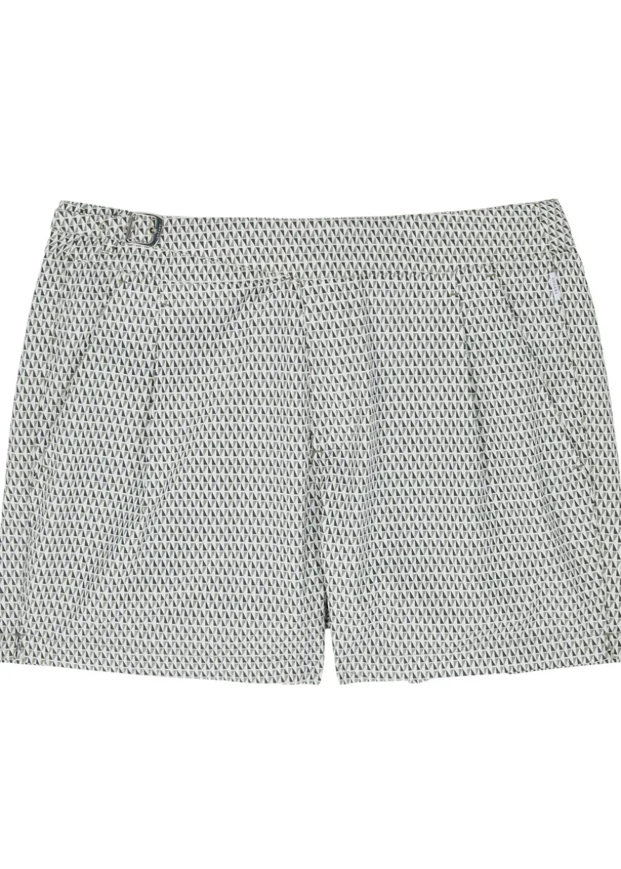 The London printed shell swim shorts