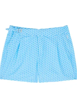 The London printed shell swim shorts