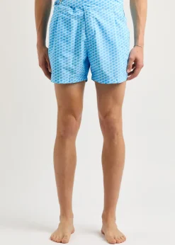 The London printed shell swim shorts