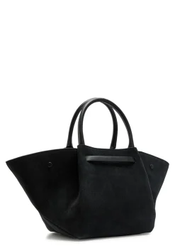 The Midi New York grained leather tote bag