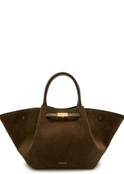 The Midi New York suede tote bag