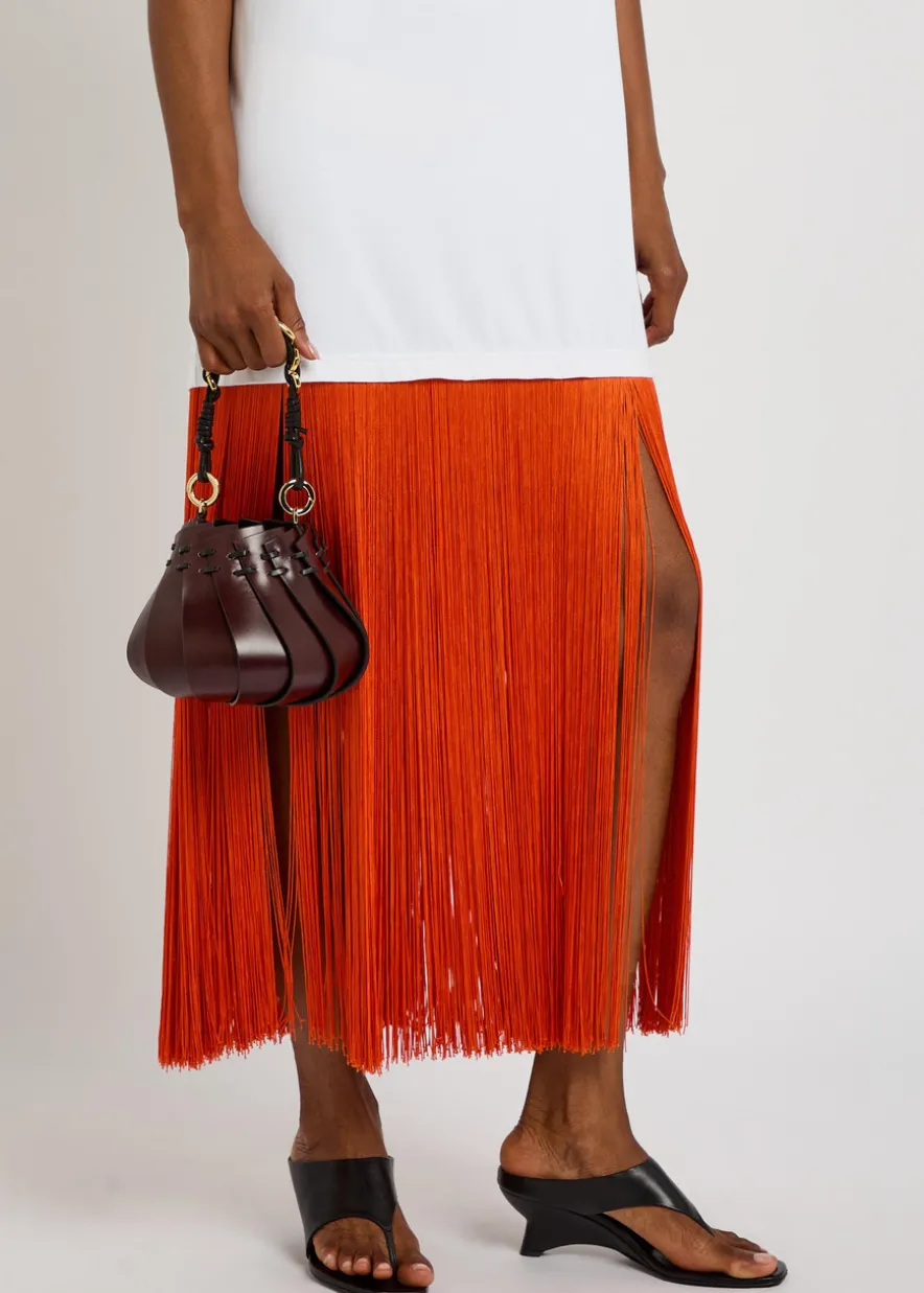 The Mini Burundi panelled leather bucket bag