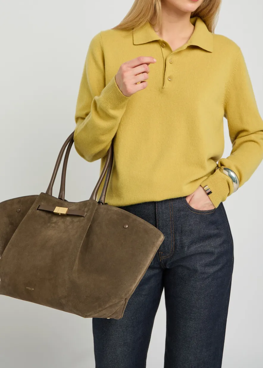 The New York grained leather tote bag