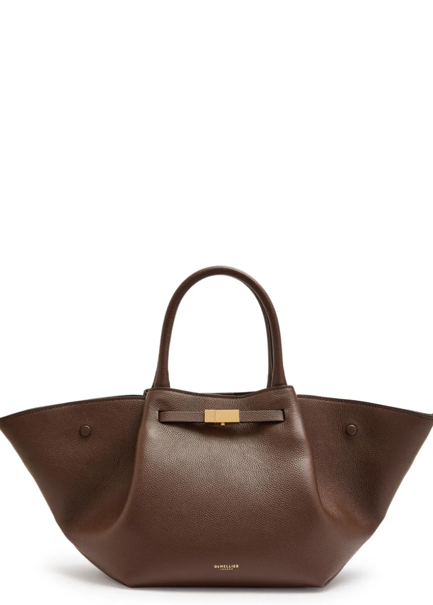 The New York midi grained leather tote