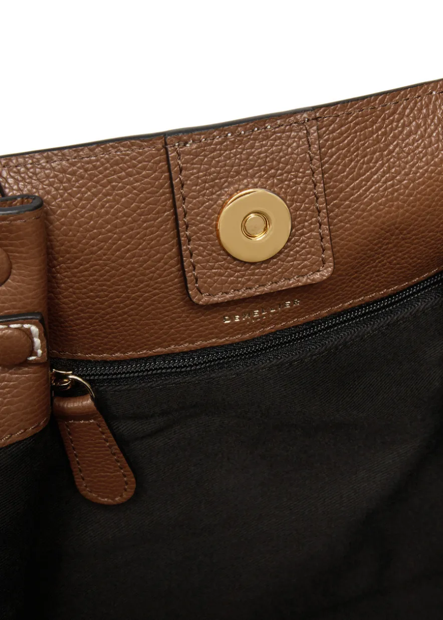 The New York midi grained leather tote