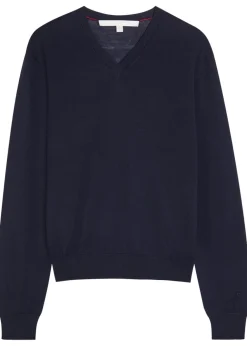 The Oscar V-neck wool jumper