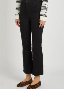The Reboot Crop boot-leg jeans