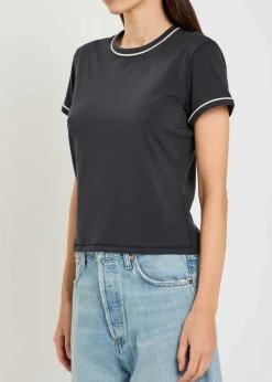 The Ringer pipe-trim cotton T-shirt