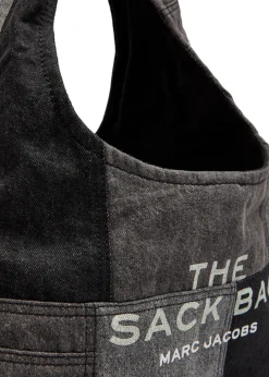 The Sack patchwork denim shoulder bag