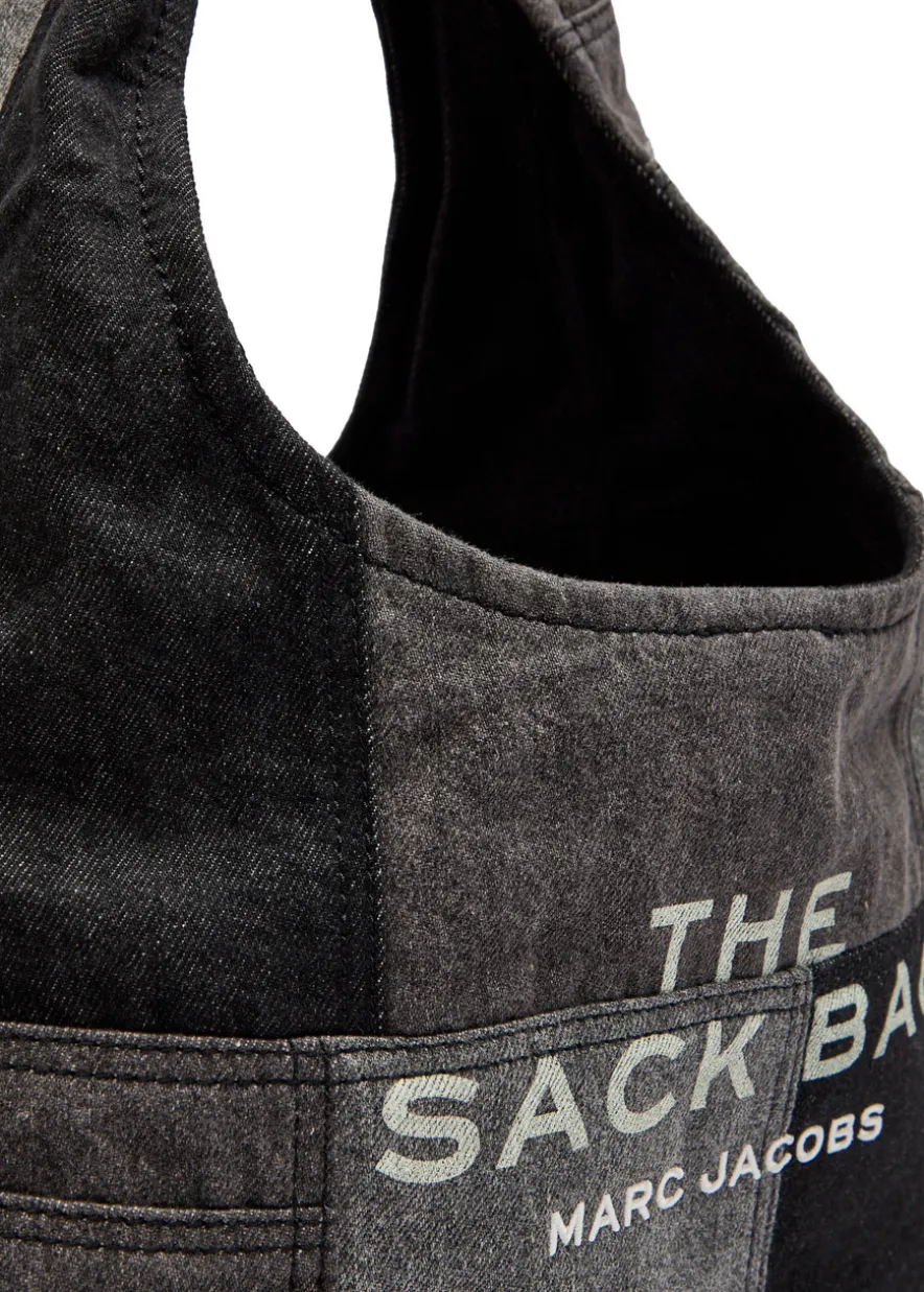 The Sack patchwork denim shoulder bag