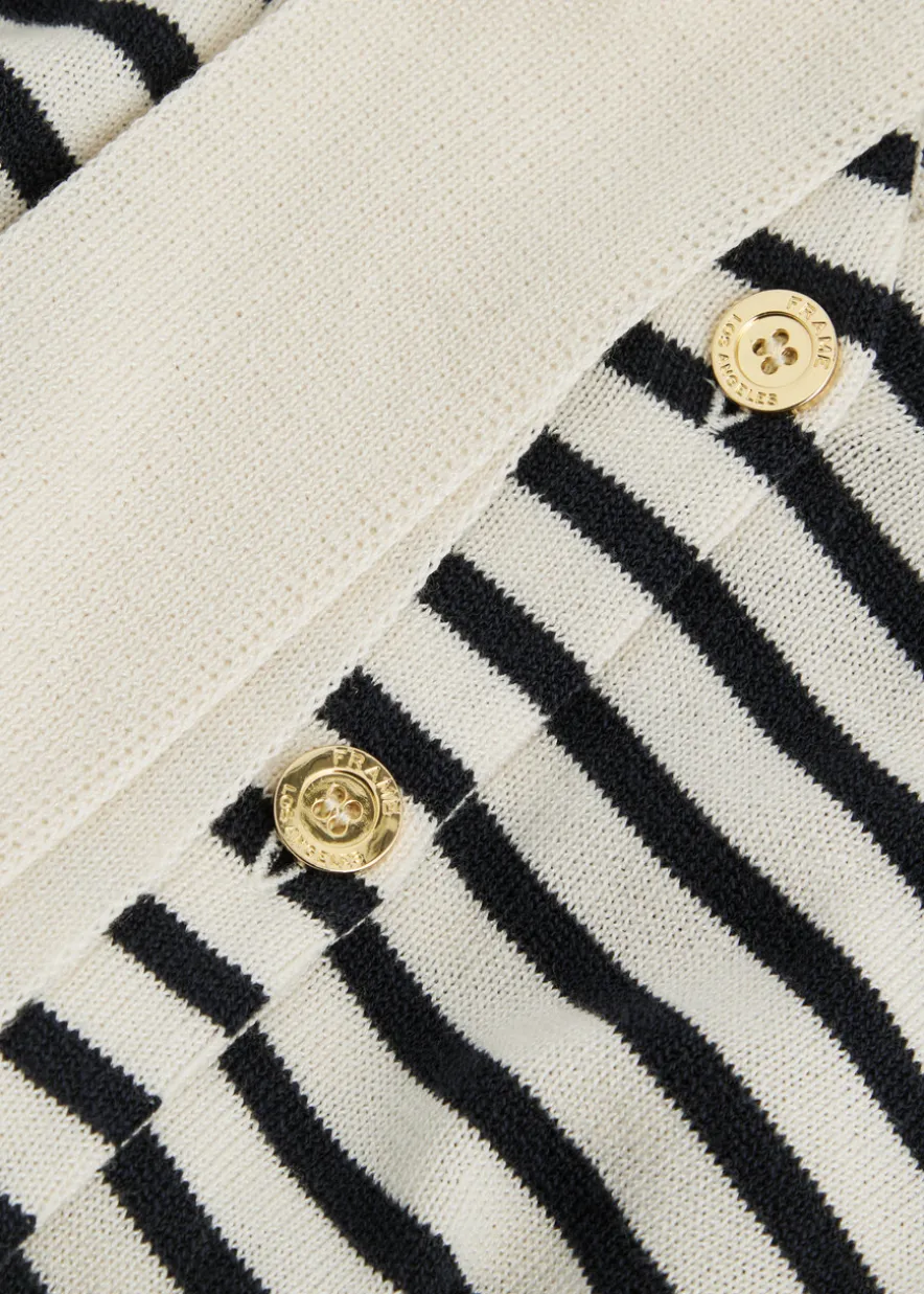 The Sailor Tie striped cotton-blend cardigan