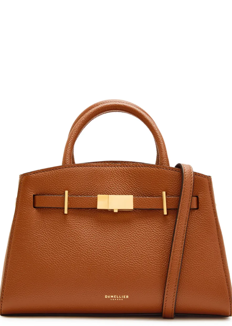 The Small Hudson grained leather top handle bag