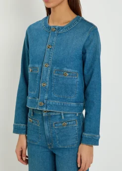 The Stashed Picky stretch-denim jacket