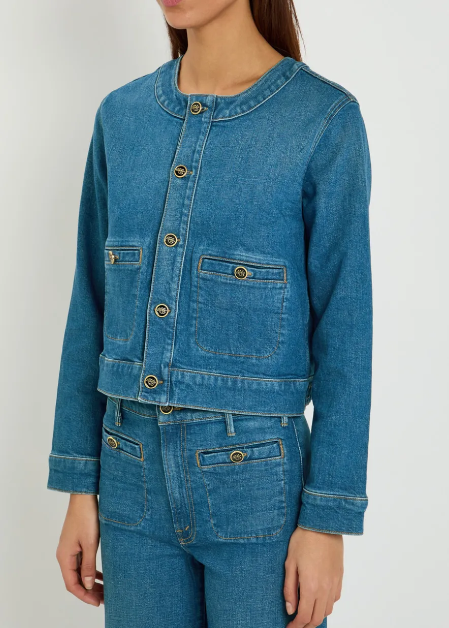 The Stashed Picky stretch-denim jacket