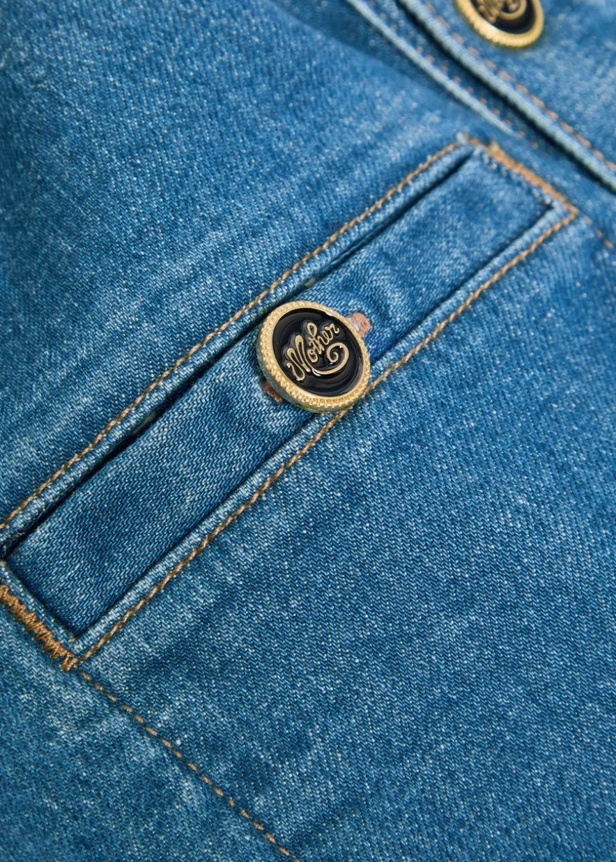 The Stashed Picky stretch-denim jacket