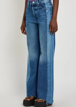 The Tux Sidestepper Sneak Fray wide-leg jeans