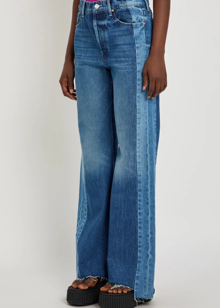 The Tux Sidestepper Sneak Fray wide-leg jeans