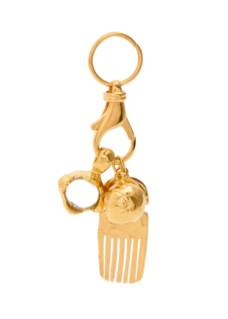 The Vanity Trio 24kt gold-plated pendant