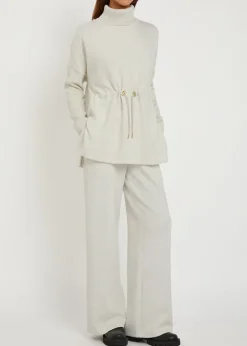 The Wide Leg 30 pintuck jersey sweatpants