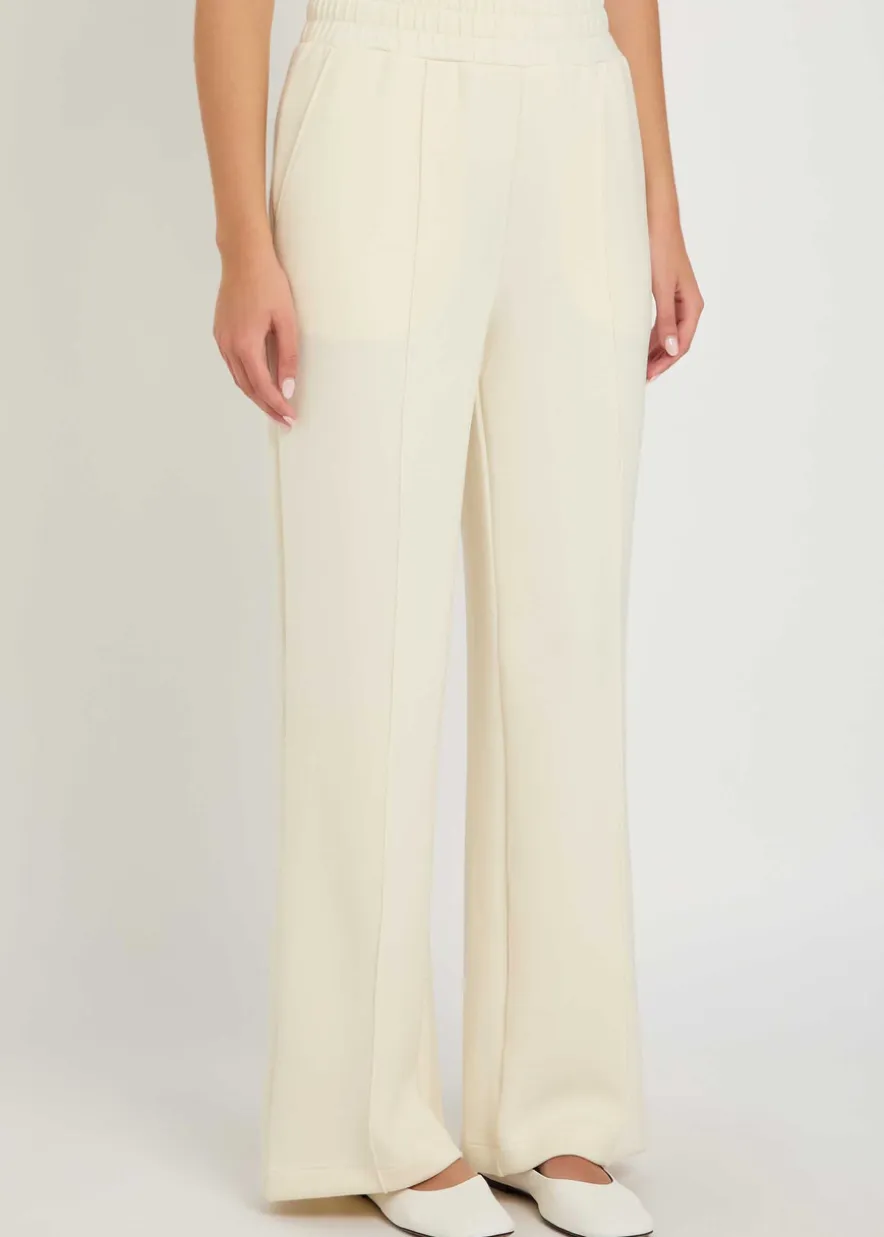 The Wide Leg 30 pintuck jersey sweatpants