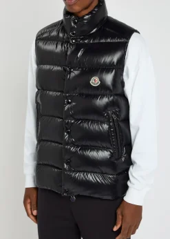 Tibb quilted glossed-shell gilet