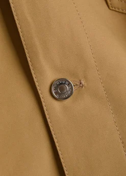 Tiberio suede-trimmed cotton jacket