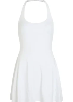 Tiebreak Halter stretch-jersey mini tennis dress