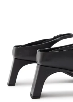 Tilda 55 grained leather mules