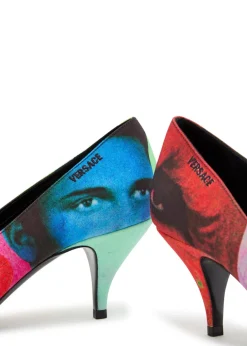 Tina 65 printed faille pumps