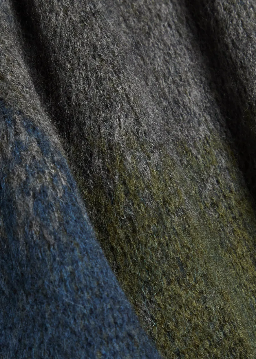Tinley striped jacquard brushed-knit jumper
